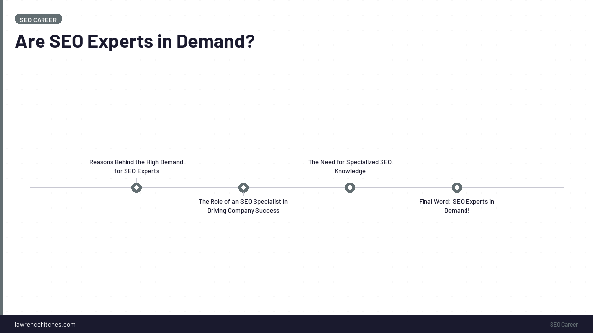 Are SEO Experts in Demand?