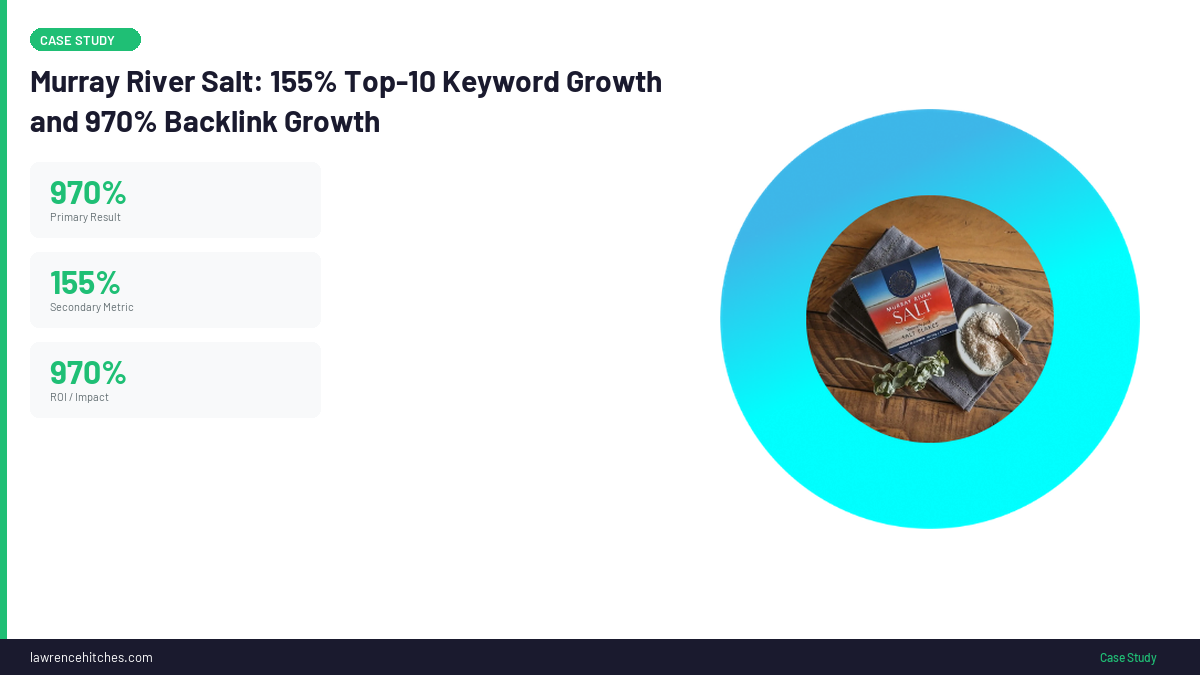 Murray River Salt SEO results
