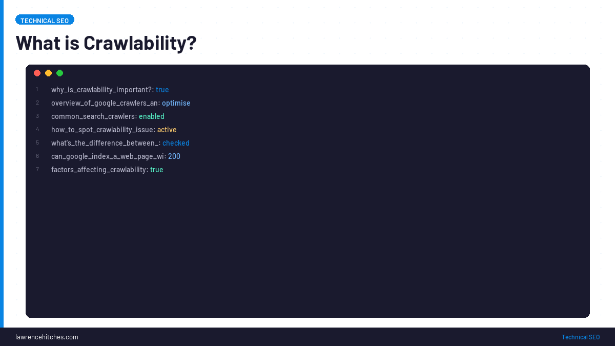 What is Crawlability?