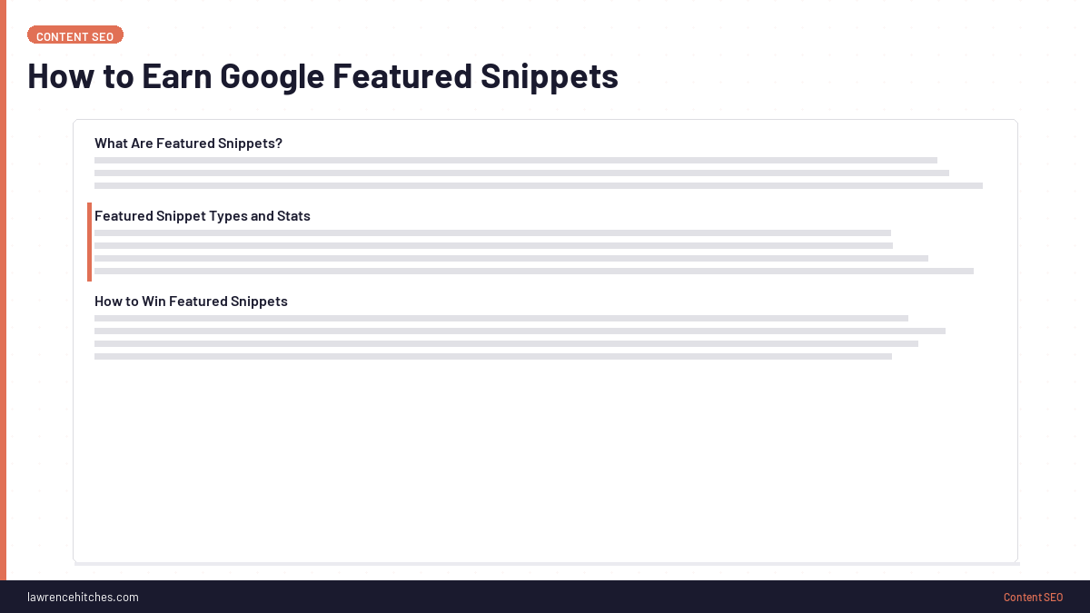 How to Earn Google Featured Snippets
