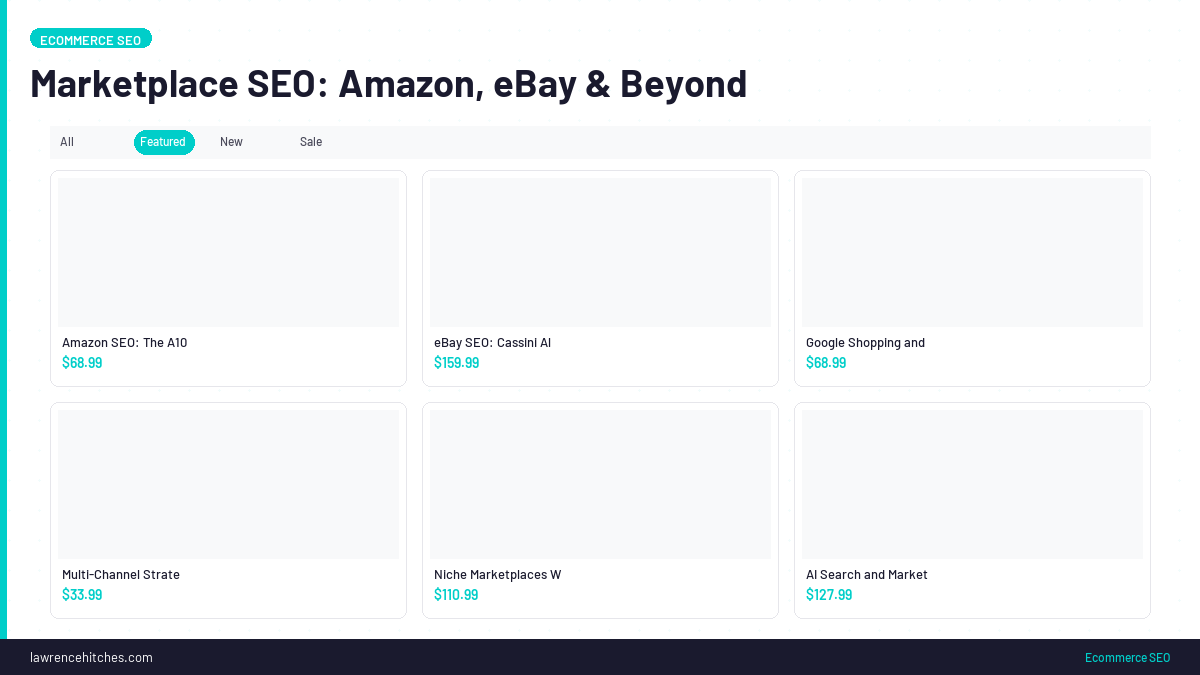 Marketplace SEO: Amazon, eBay & Beyond