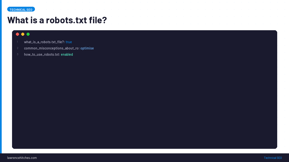 What is a robots.txt file?