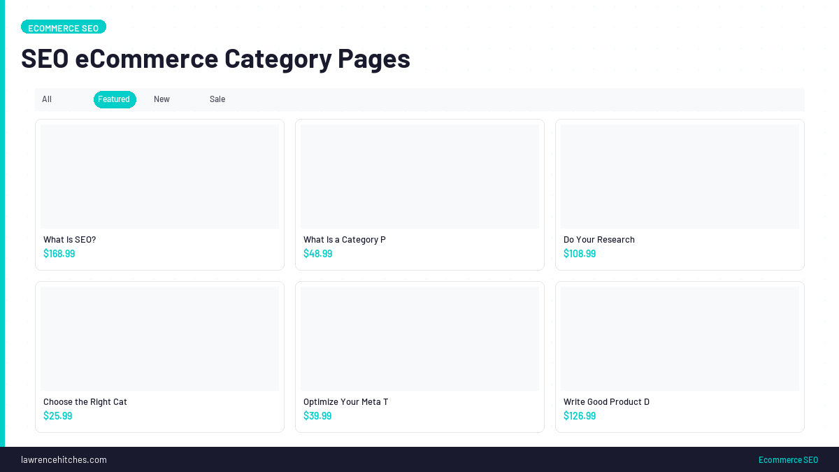 SEO eCommerce Category Pages