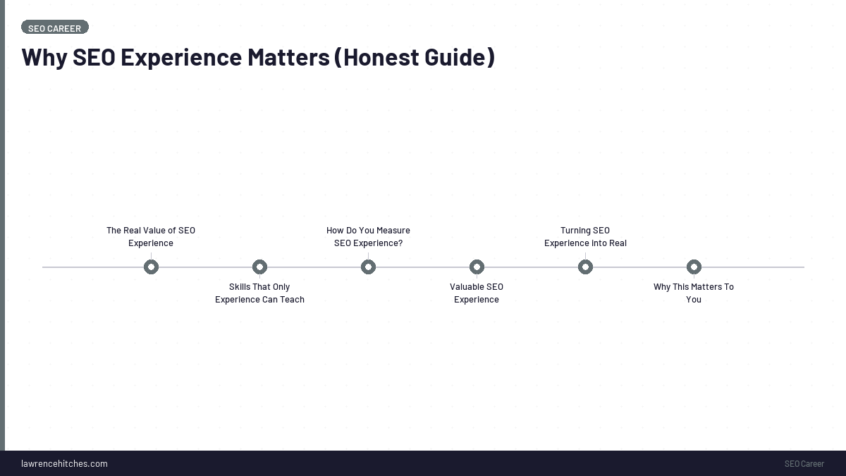 Why SEO Experience Matters (Honest Guide)