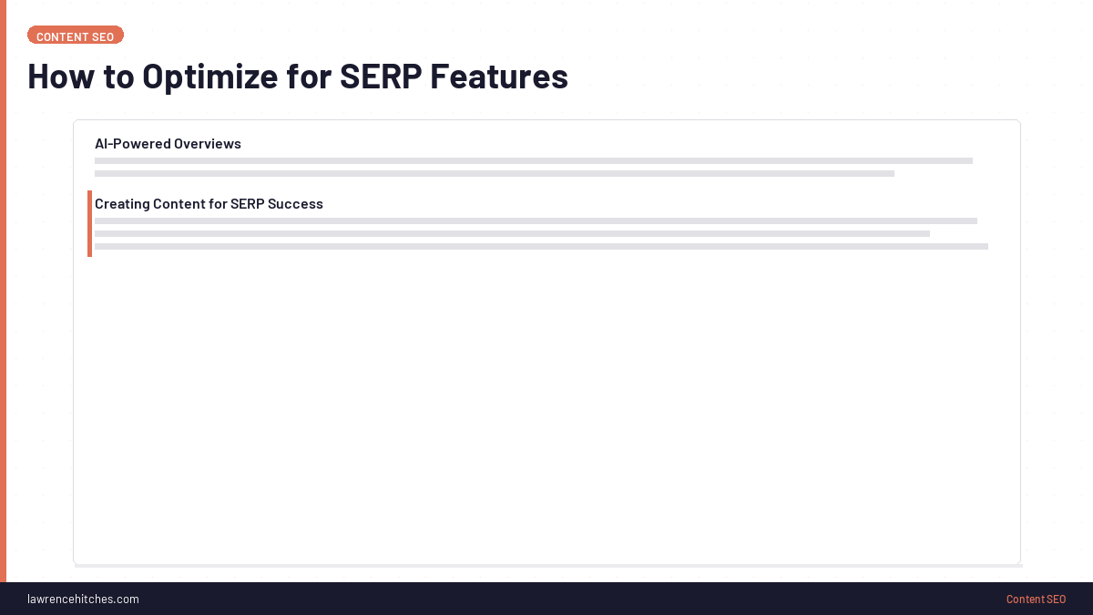 How to Optimize for SERP Features
