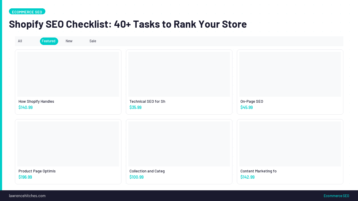 Shopify SEO Checklist: 40+ Tasks to Rank Your Store