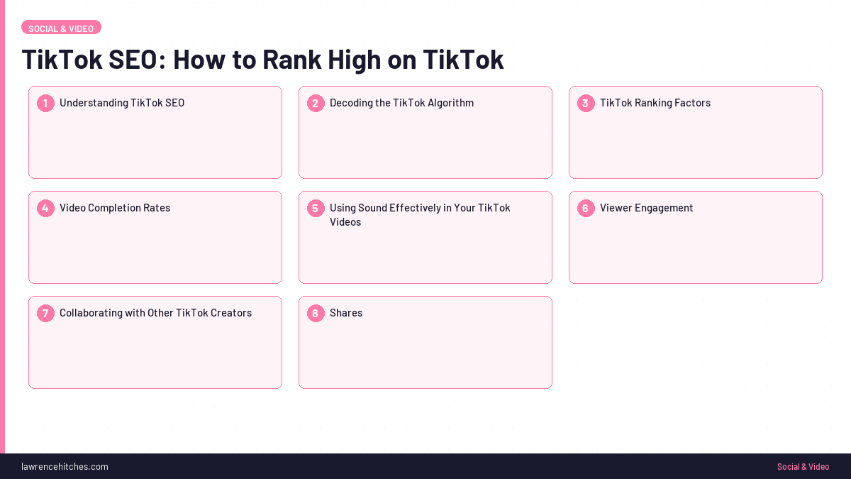 TikTok SEO: How to Rank High on TikTok