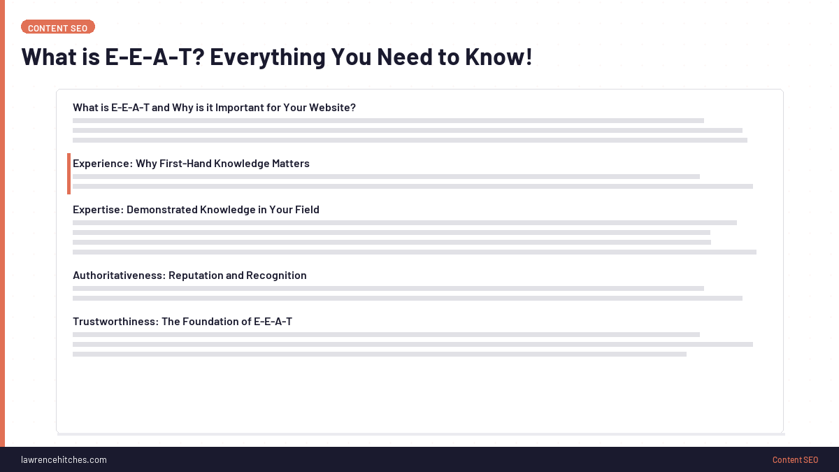 What is E-E-A-T? Everything You Need to Know!
