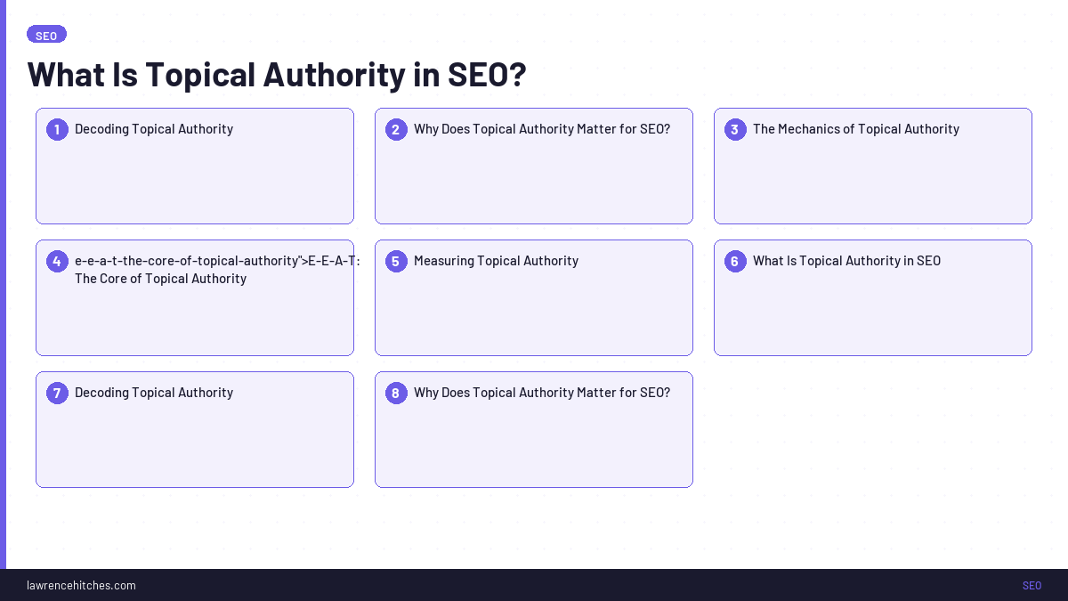 What Is Topical Authority in SEO?