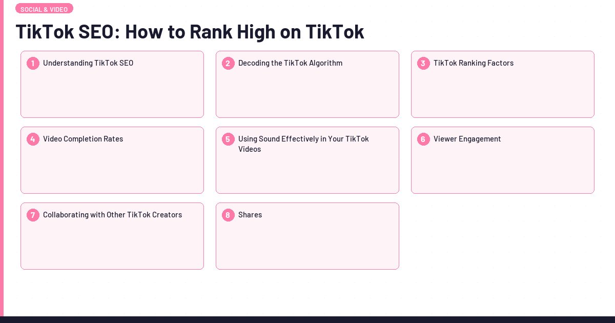 TikTok SEO: How to Rank High on TikTok | Lawrence Hitches